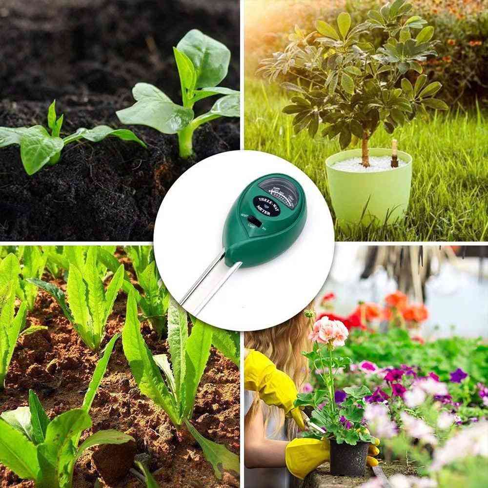 3-in-1 Soil Moisture/light/ph Tester Gardening Tool Kits