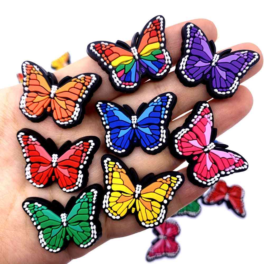 Butterfly Icon Silicon Shoes Charms Cartoon Animal Accessories
