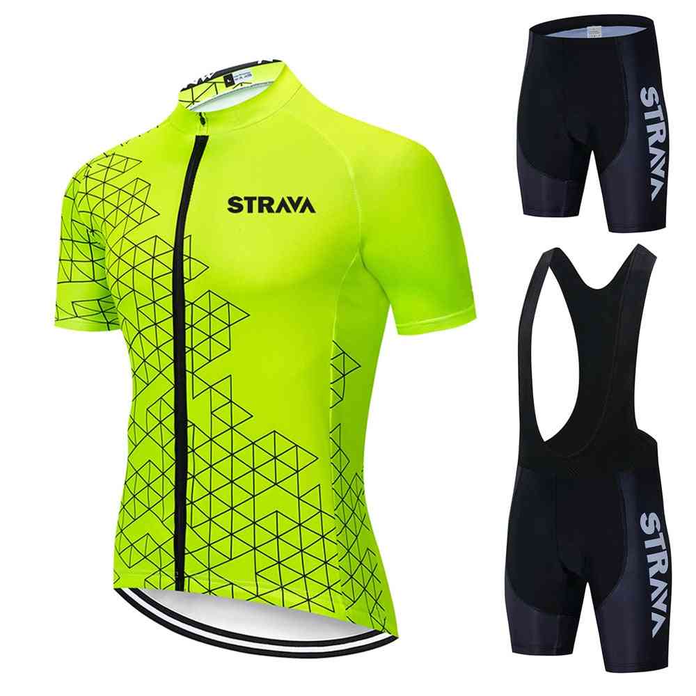 Summer Bicycle Breathable Clothing Cycling Jersey & Shorts For Adults - Men