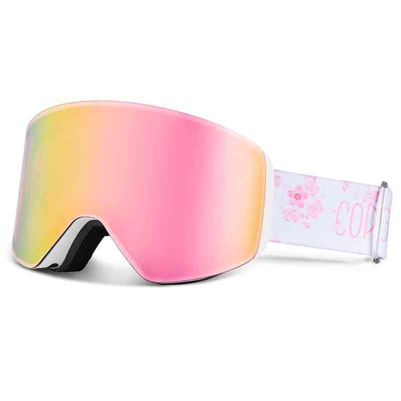 Double Layers Anti-fog Snowboard Goggles