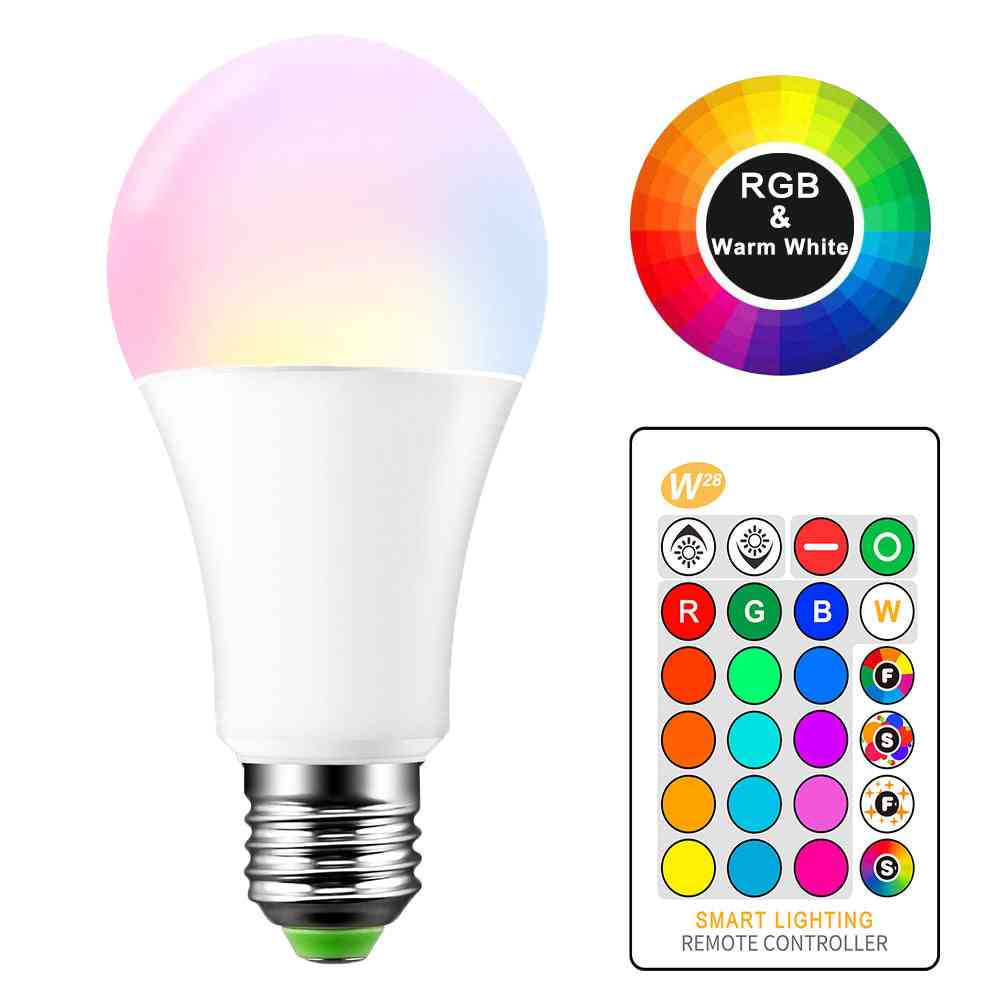 E27 Color Changing 15w Rgbw Led Bulb