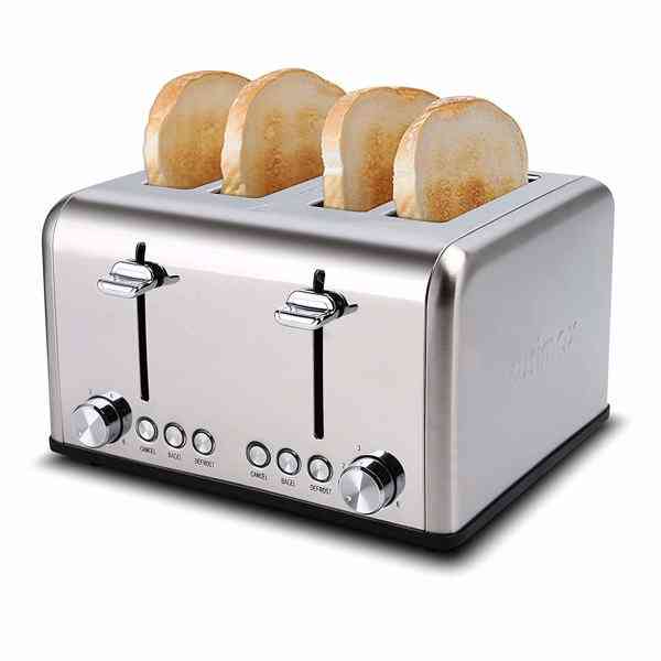 Stainless Steel Extra Wide Slot  Bread Toaster