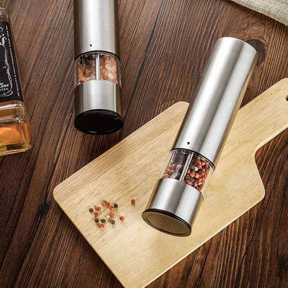 Stainless Steel Automatic Salt Pepper Grinder