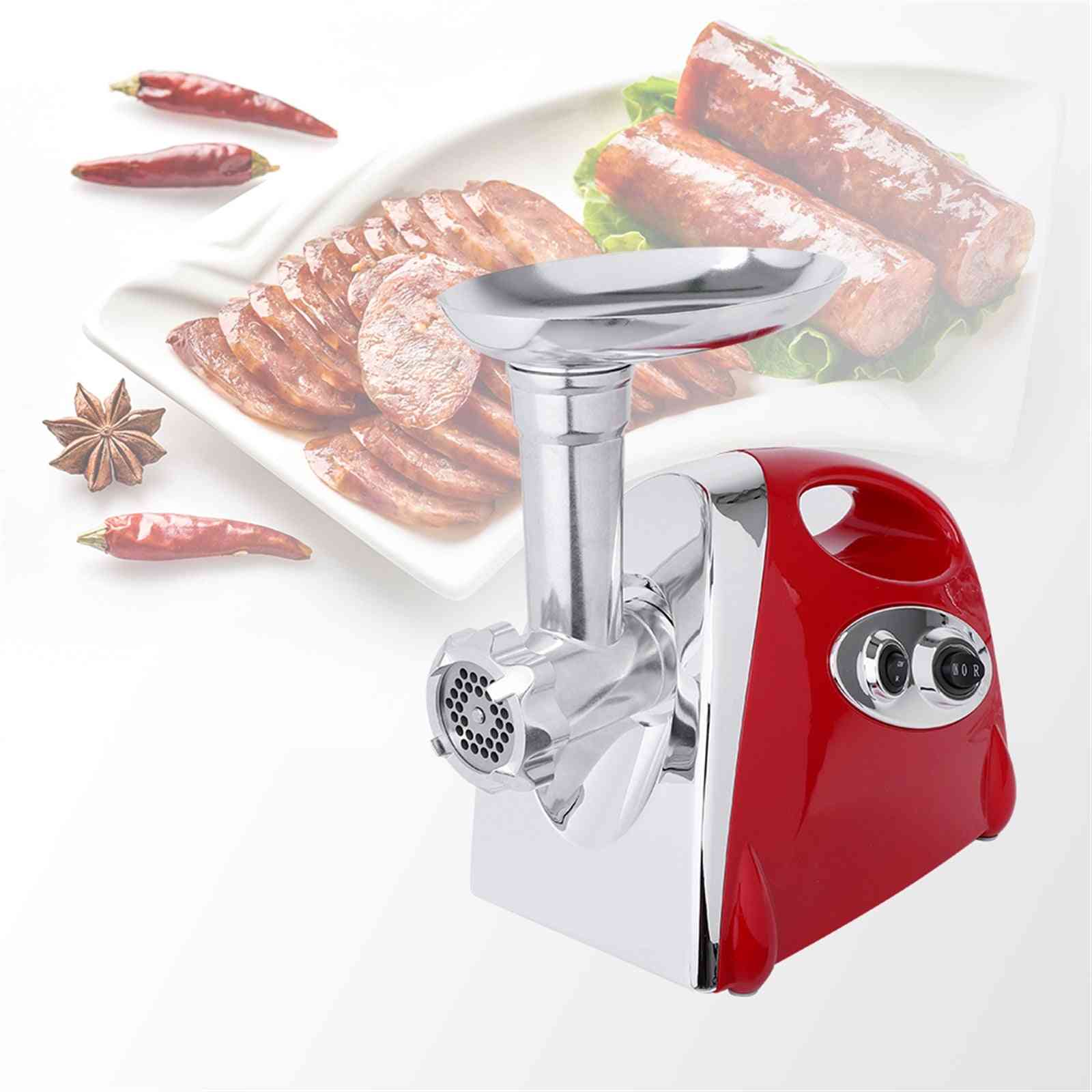 Electric Meat Grinders Sausage Stuffer For Kitchen-red