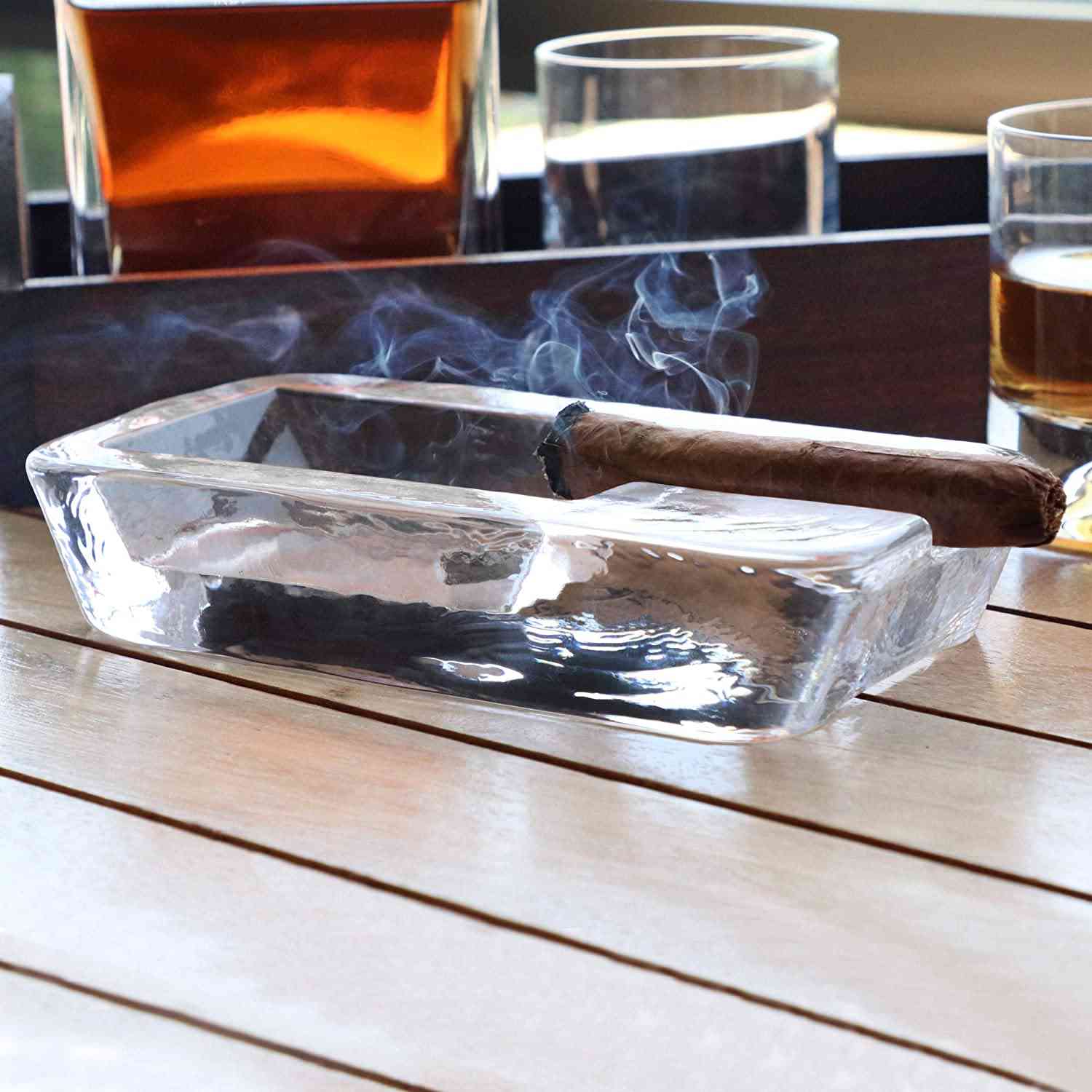 Håndlavet krystalglas cigaraskebæger