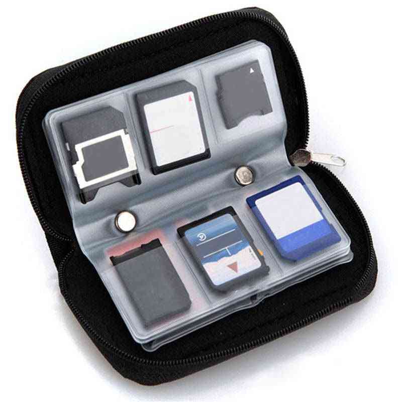 Micro Sd Memory Card Storage Carrying Zipper Pouch Case