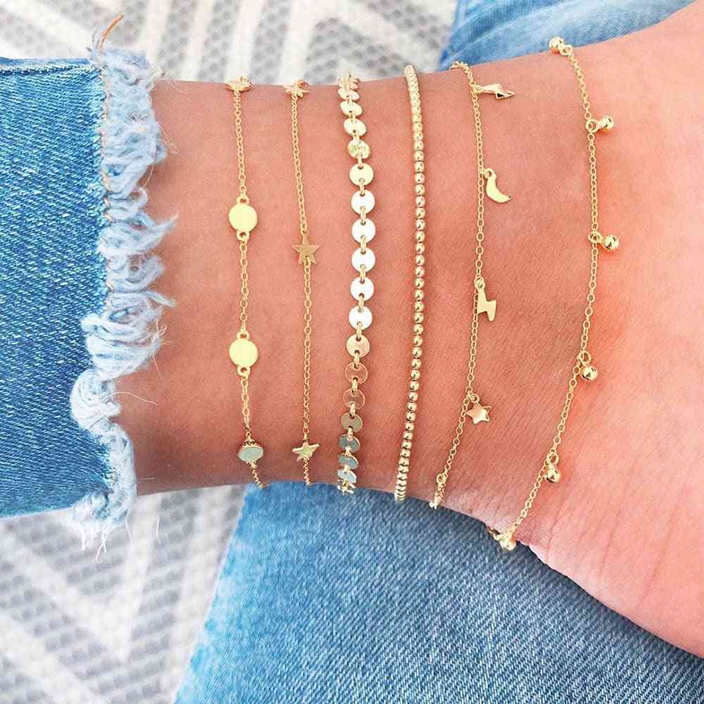 Infinity Round Charm Bracelets And Anklets