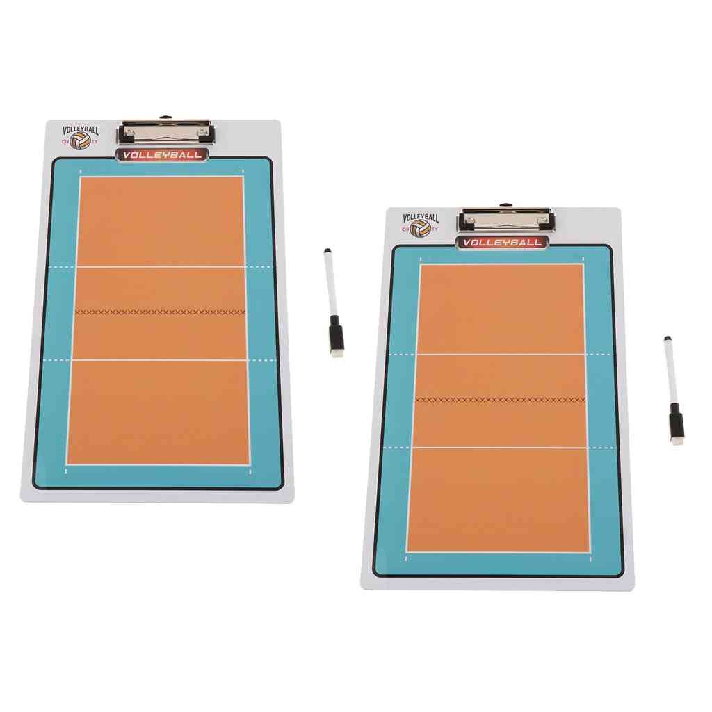 Portable Volleyball Coaches Board Clipboard  Multipurpose Dry Erase
