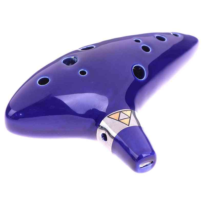 1pc Blue Musical Instrument Ocarina Flute