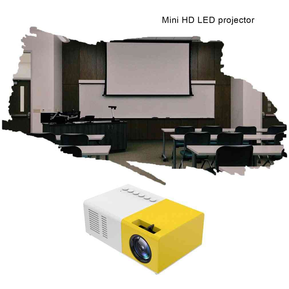 Portable 1080p Hdmi-compatible Usb Audio Projector