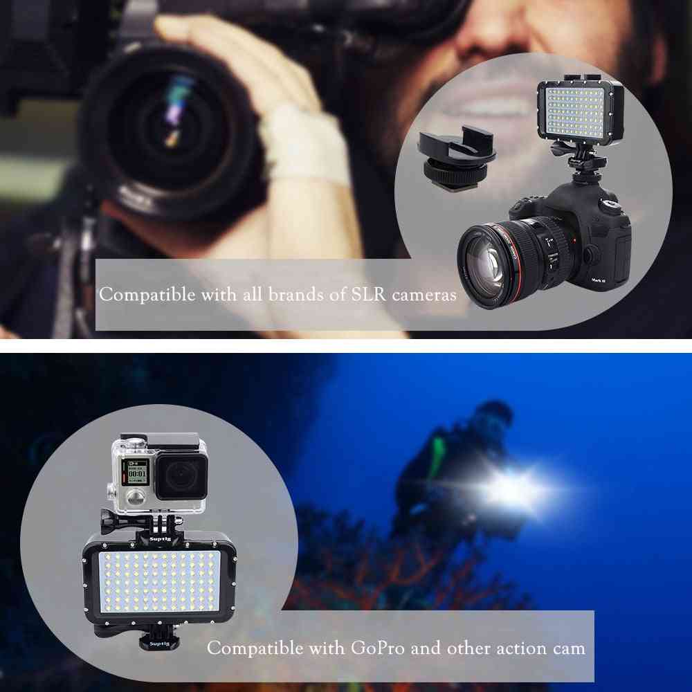 Led High-power Flash Light For Gopro Canon Cameras Lights Mount