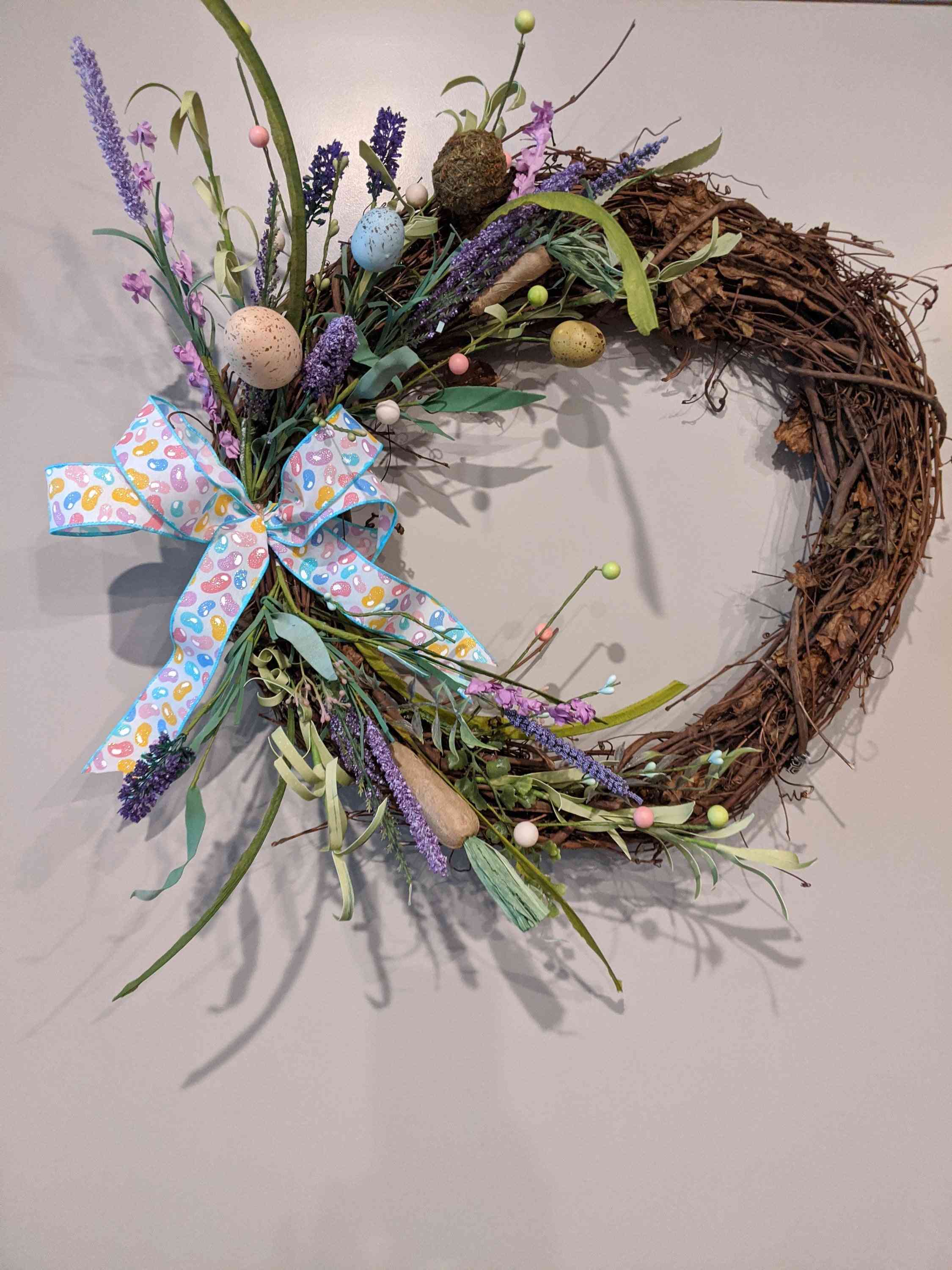 Handmade Spring/easter Grapevine Wreath