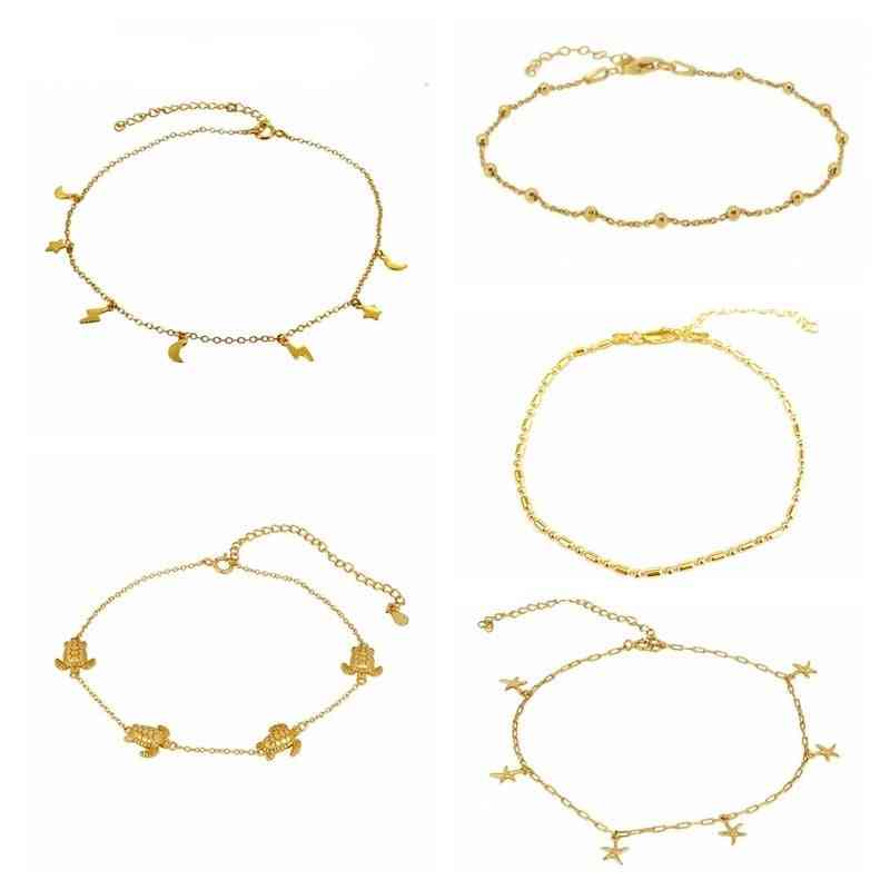 Sterling Silver Anklets Cheville