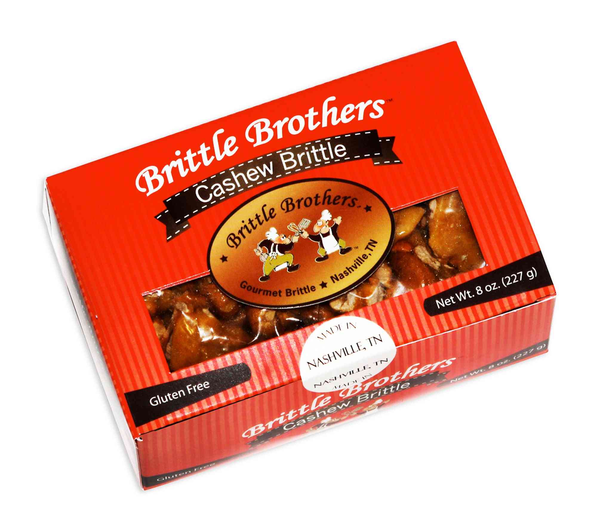 Cashew Brittle - 8 Oz. Box