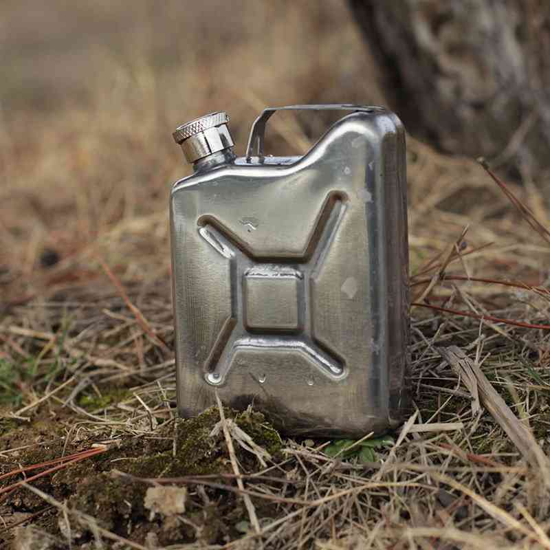 Jerry Can Stainless Steel Hip Flask