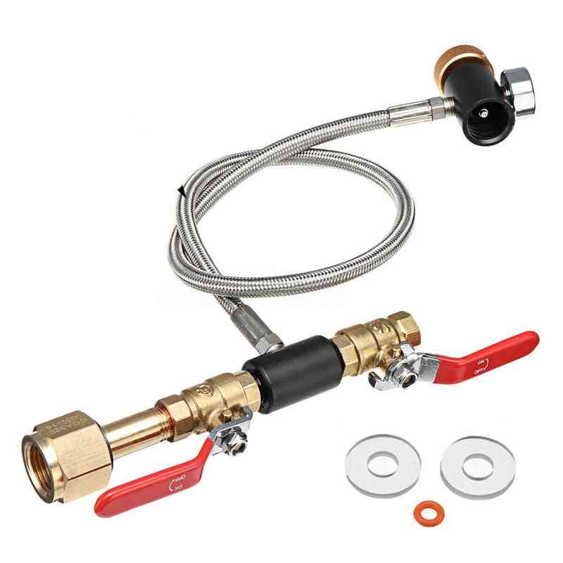 Cylinder Refill Adapter Hose Connector Kit