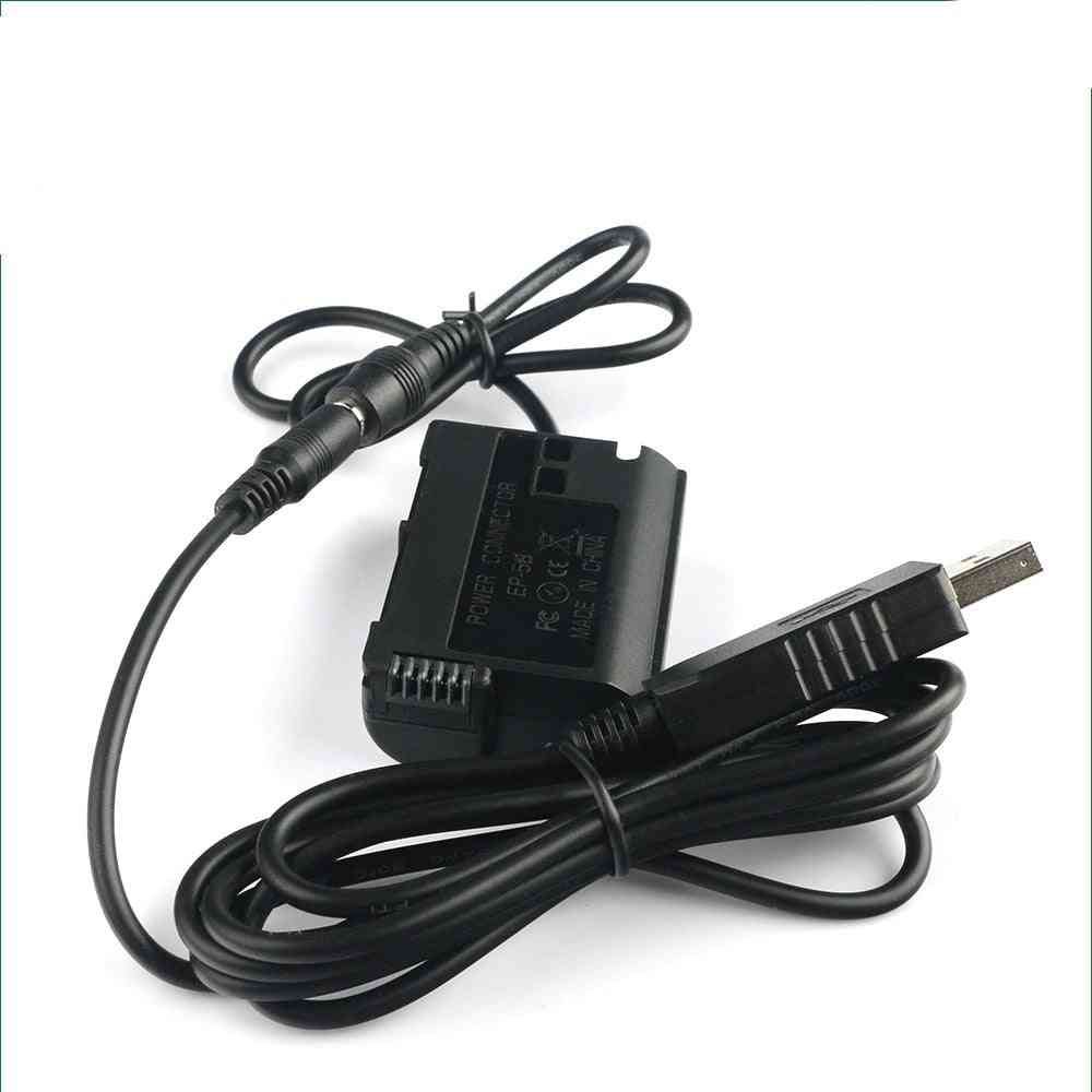Dummy Battery Power Bank Usb Cable For Nikon
