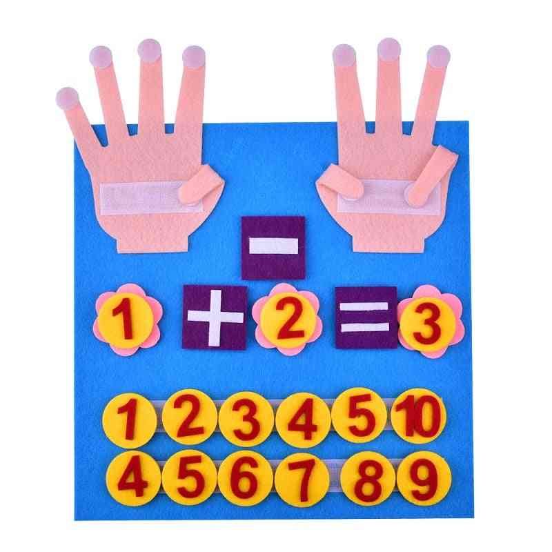 Handmade Felt Finger Numbers Educational