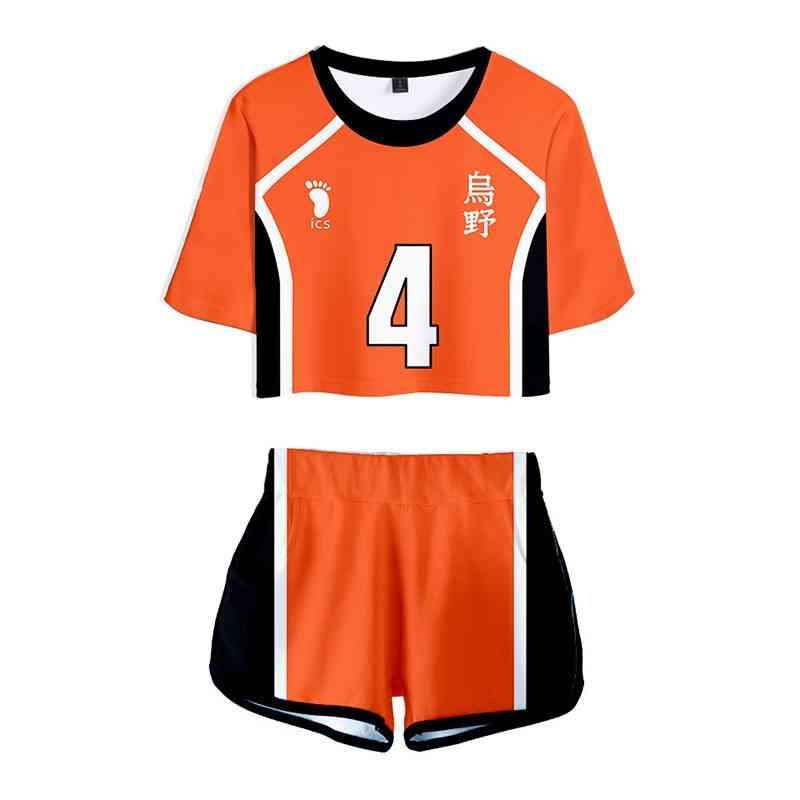 Cosplay Sports Volleyball Jersey Set