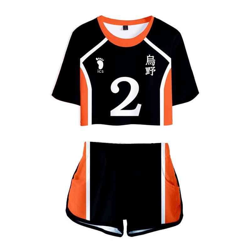 Cosplay Sports Volleyball Jersey Set