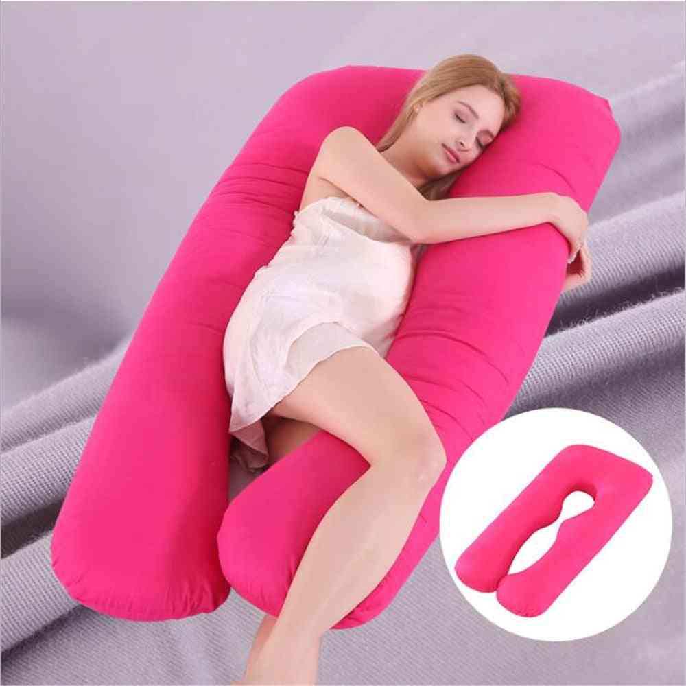 Pregnant Women Sleeping Support Pillow Cotton Pillowcase U Shape Maternity Pillows Pregnancy Side Sleeper Bedding