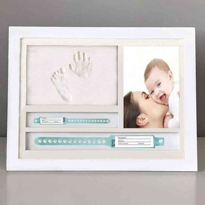 Newborn Hand And Foot Prints Print Mud Photo Frame