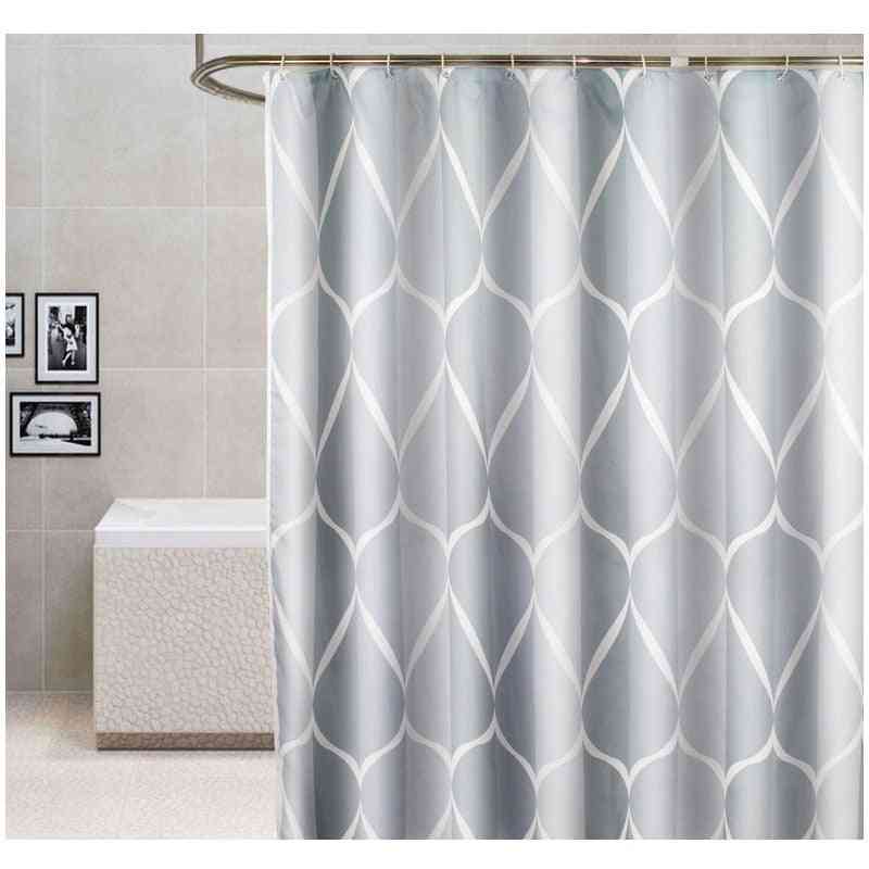 3d Shower Curtains Waterproof Thick Solid Bath Curtains For Bathroom