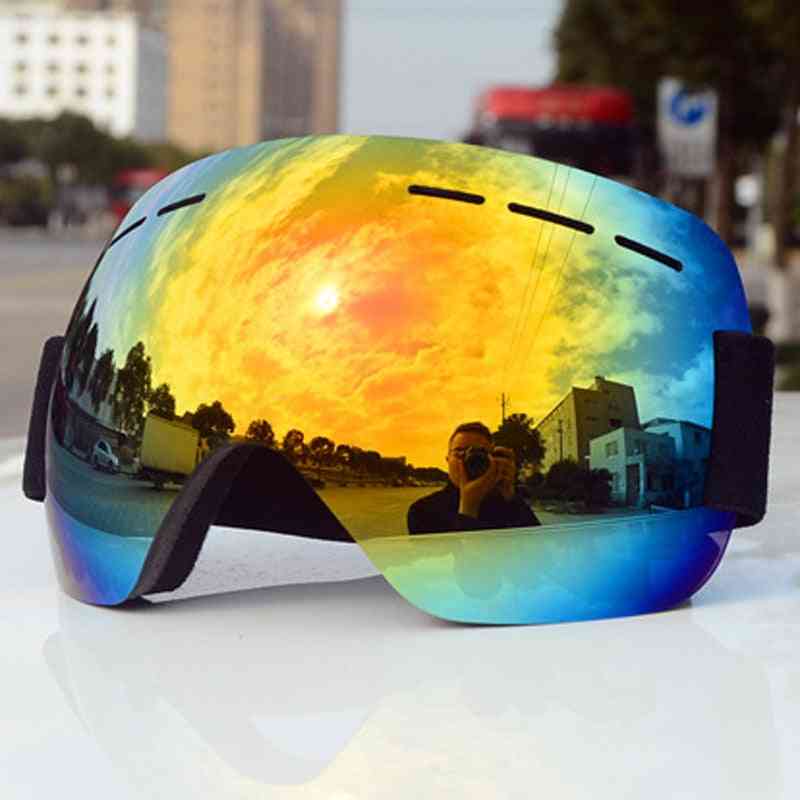 Ski Goggles Uv400 Anti-fog Big Ski Mask Glasses