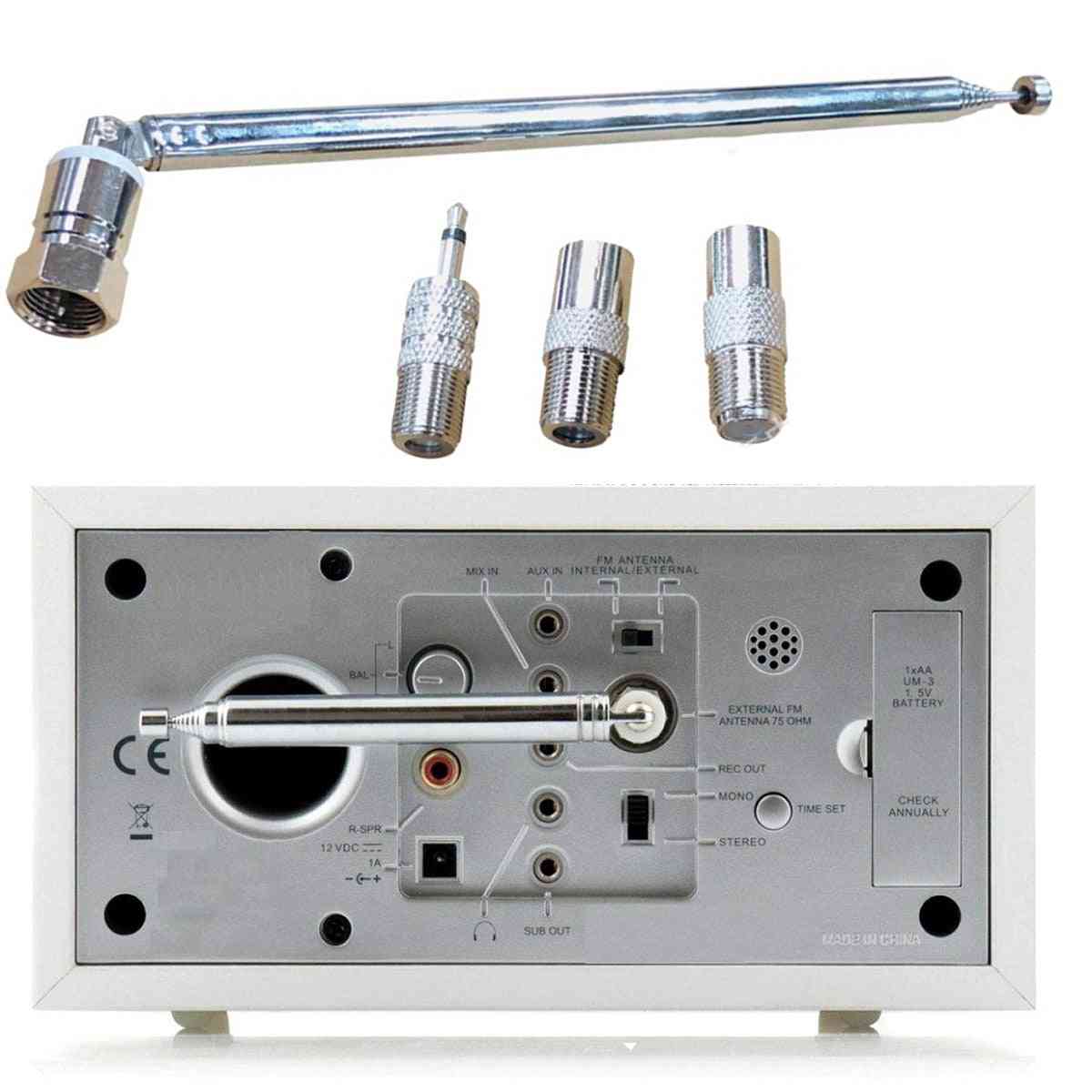 Radio Male Telescopic Antenna With Adapters