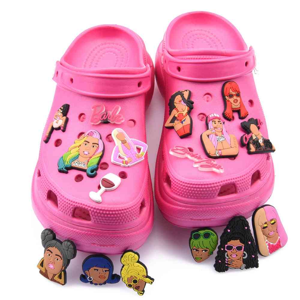 1 Pcs Croc Cartoon Famous Superstar Shoe Charms