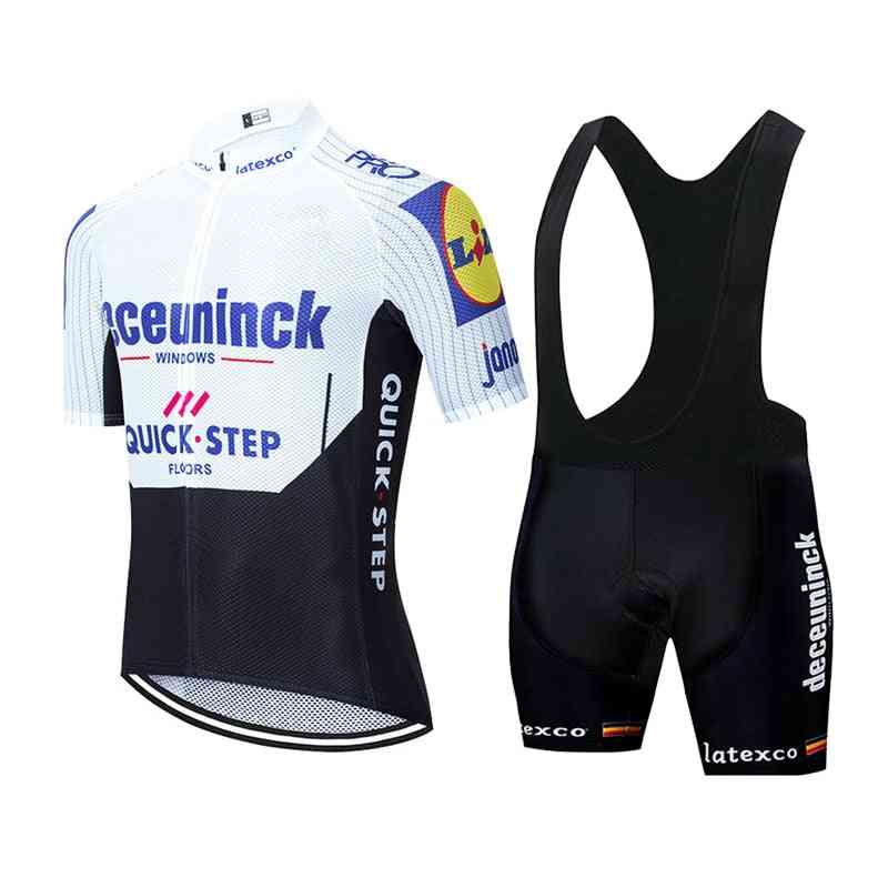 Quick Step Bicycle Wear Short Maillot Jersey Bib Pant Set