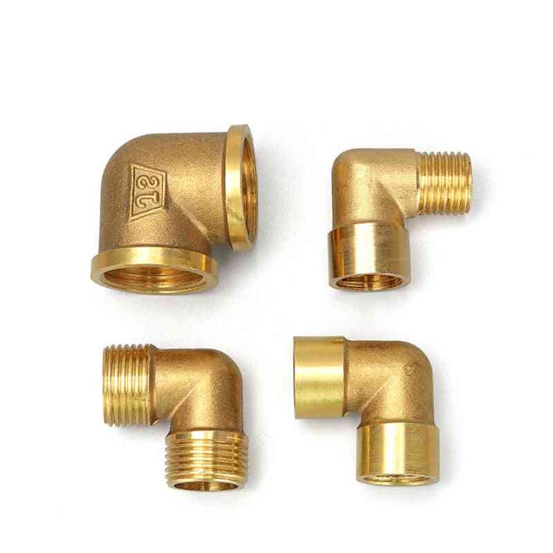 L-type Plumbing Brass Pipe Fitting Water Oil Gas Adapter