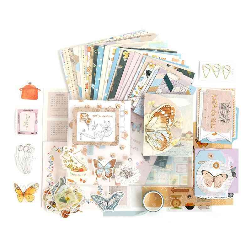 Memo Pad - Material Paper Set - Stickers, Writing Paper Cards