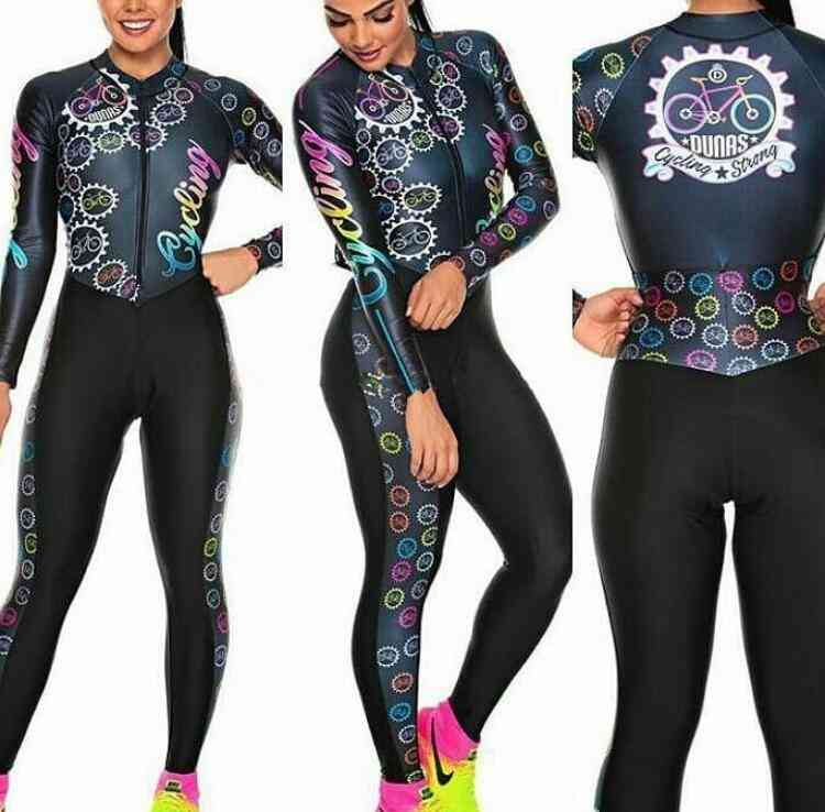 Long Sleeve Pro Team Jumpsuit Maillot Cycling Jersey Set