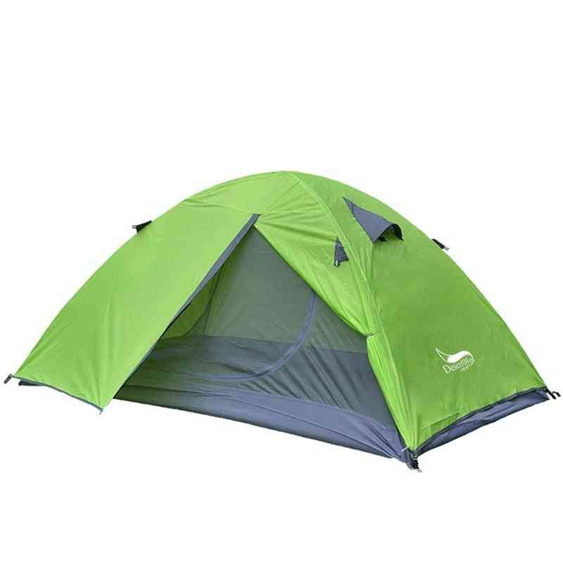 Backpacking Tent 2 Person Aluminum Pole Lightweight Camping Tent Double Layer