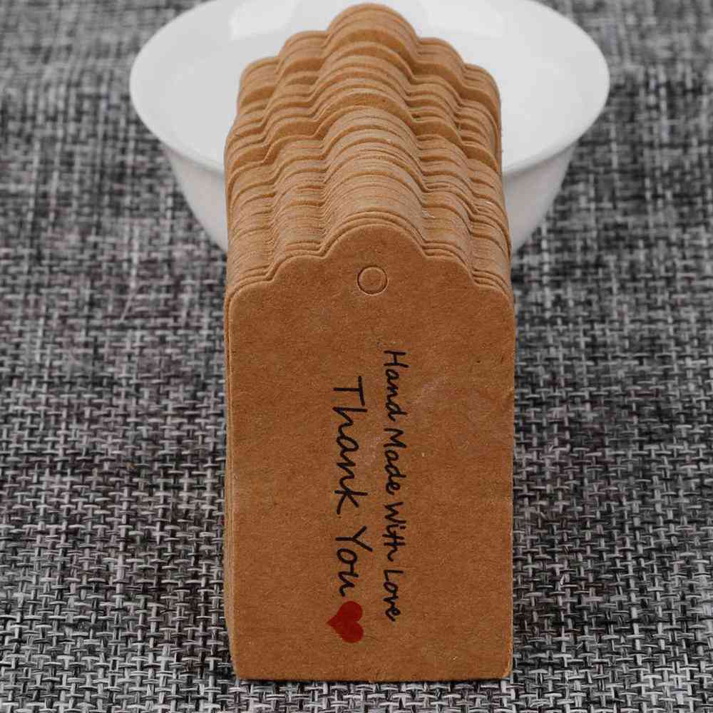 Kraft Paper Lovely Tags Bags, Handmade Price Tags Bags