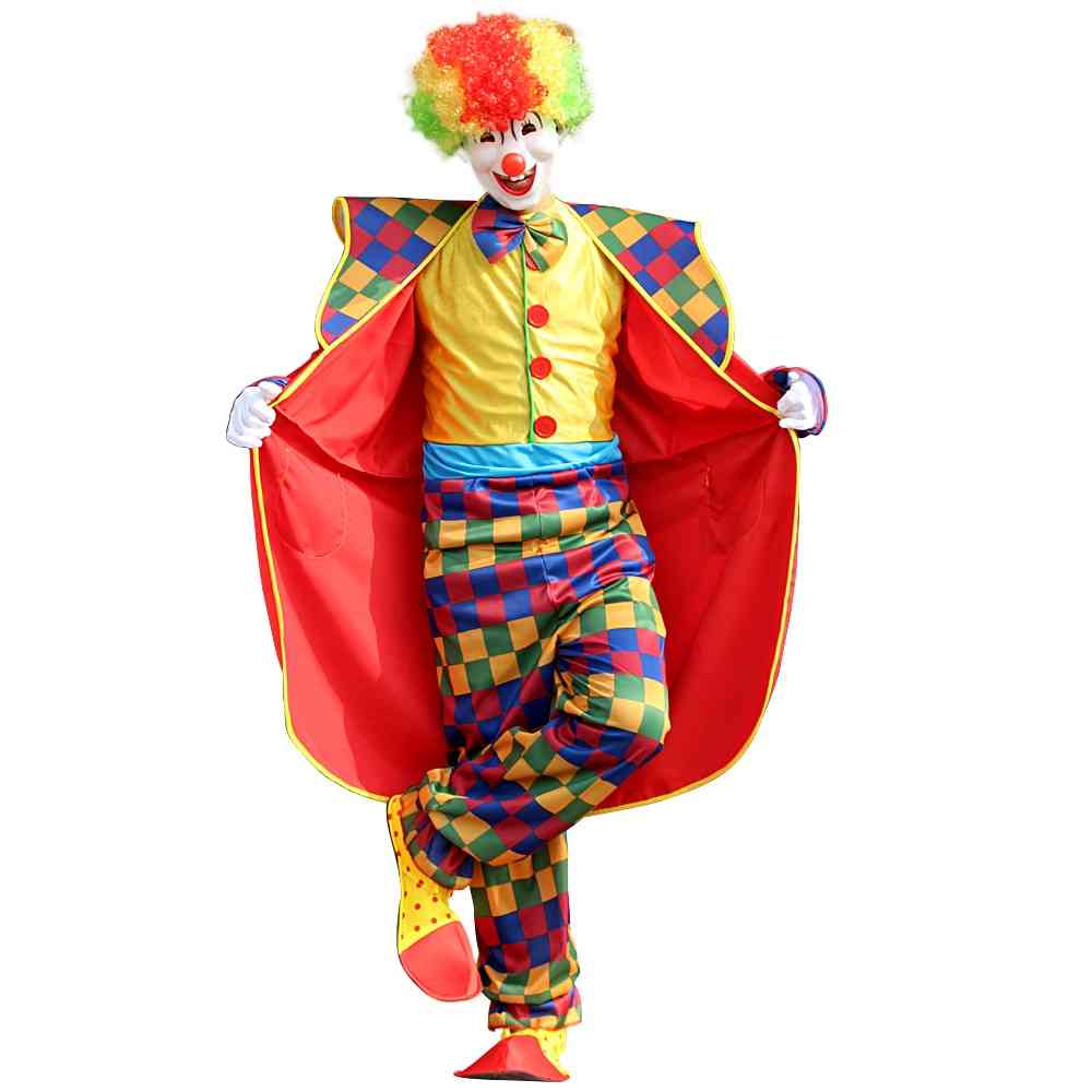 Men Costumes Circus Naughty Harlequin Dress