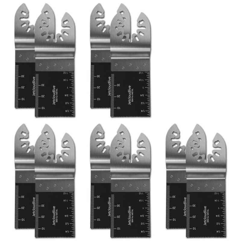 10pcs/set  Bi-metal Oscillating Saw Blades Multi Tool Saw Discs Cutter Accessories For Wood Cutting For Fein Makita