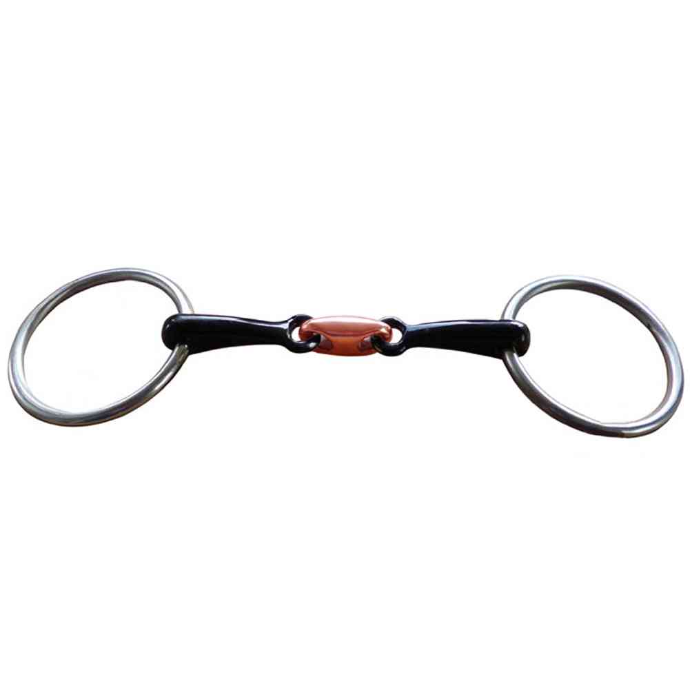 Loose Ring Portable Snaffle Bit Curved Mini Roller Polished Mouth Stainless