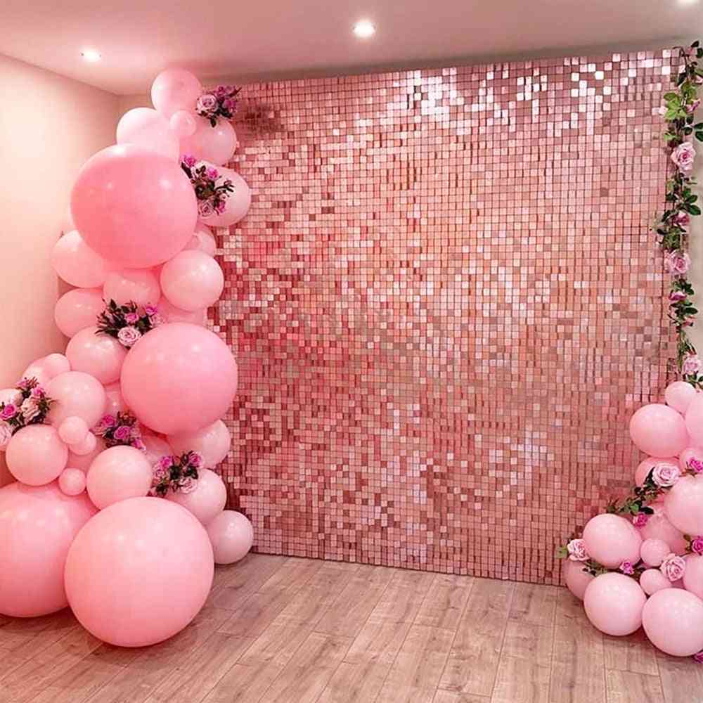 Party Background Curtain Sequin Backdrop Wedding Decor