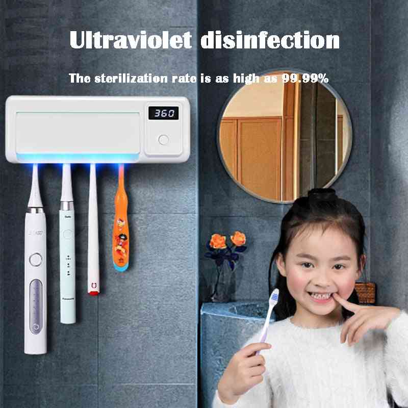 Vægmonterede ultraviolette elektriske tandbørsteholdere