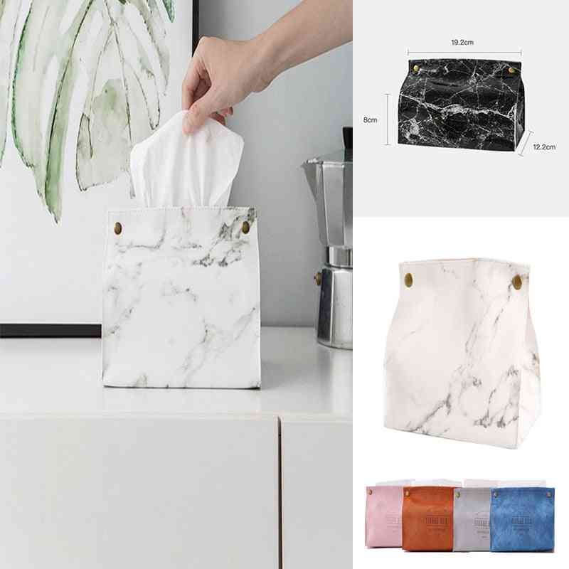 Marble Pattern Home Car Papers Towel Napkin Dispenser