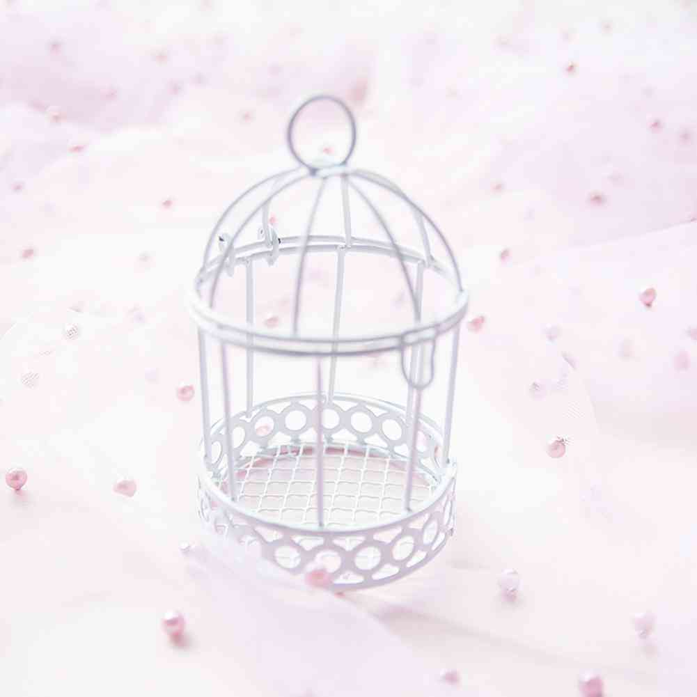 Decorative Bird Cage Design Wedding Garden Decor Candle Box For Party