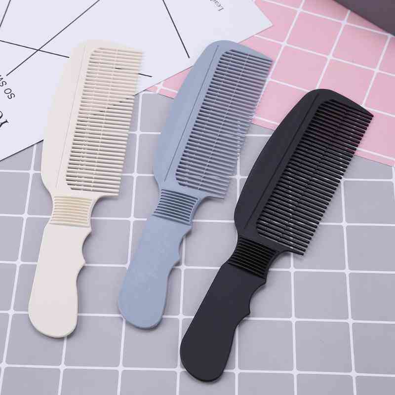 Carbon Fiber Anti-static 3d Hairdressing Comb Black Handle Brushes
