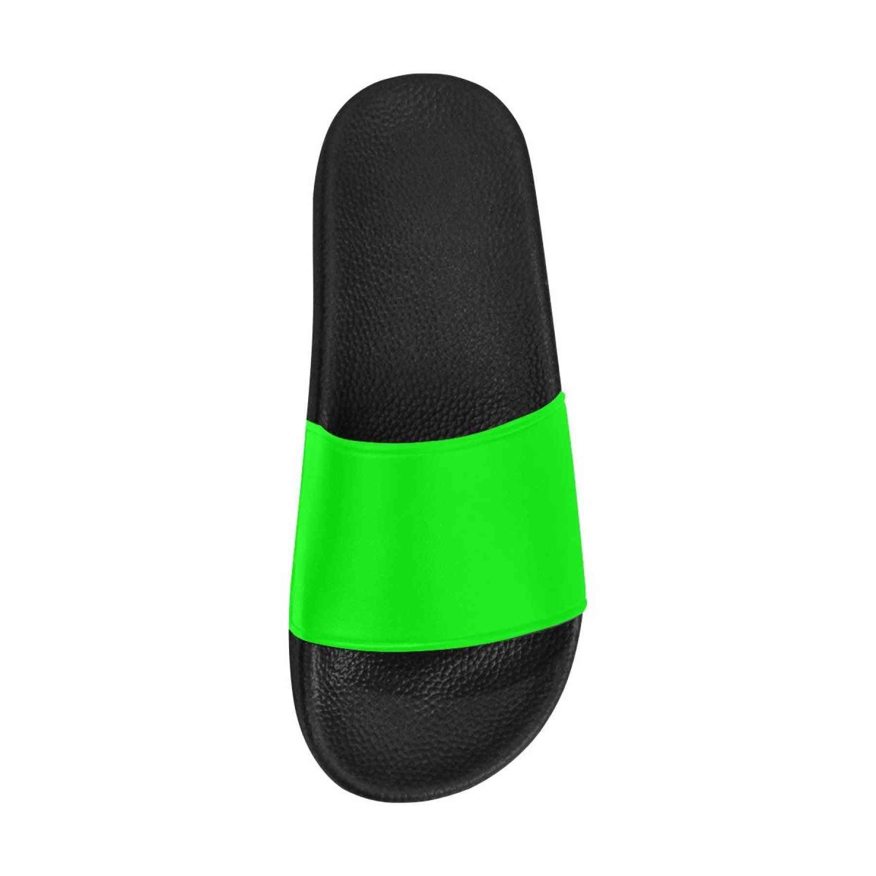 Flip-flop neongröna rutschkanor för kvinnor