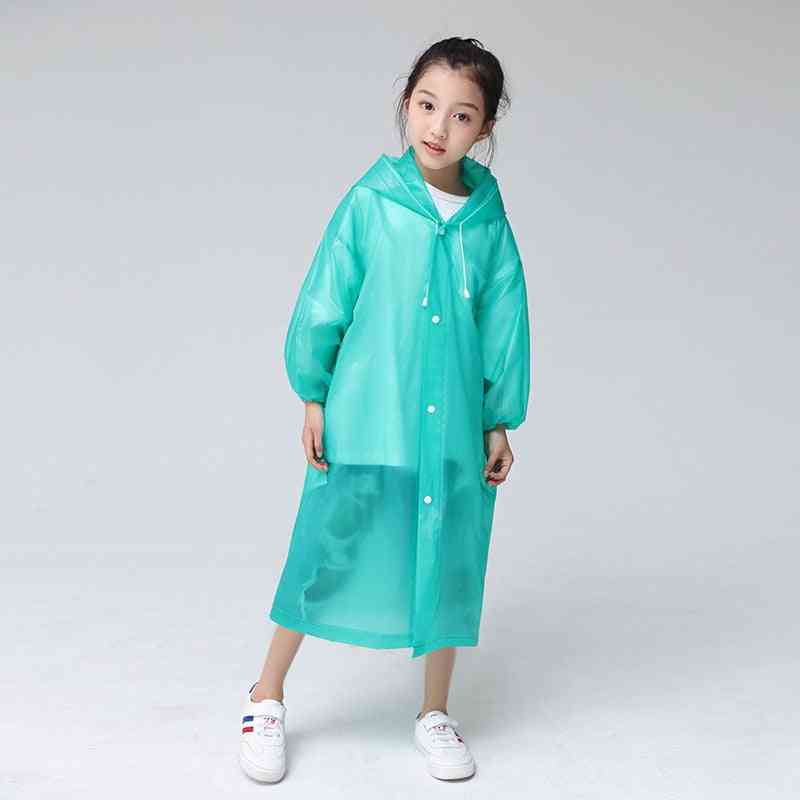 Children Waterproof Transparent Rain Coat