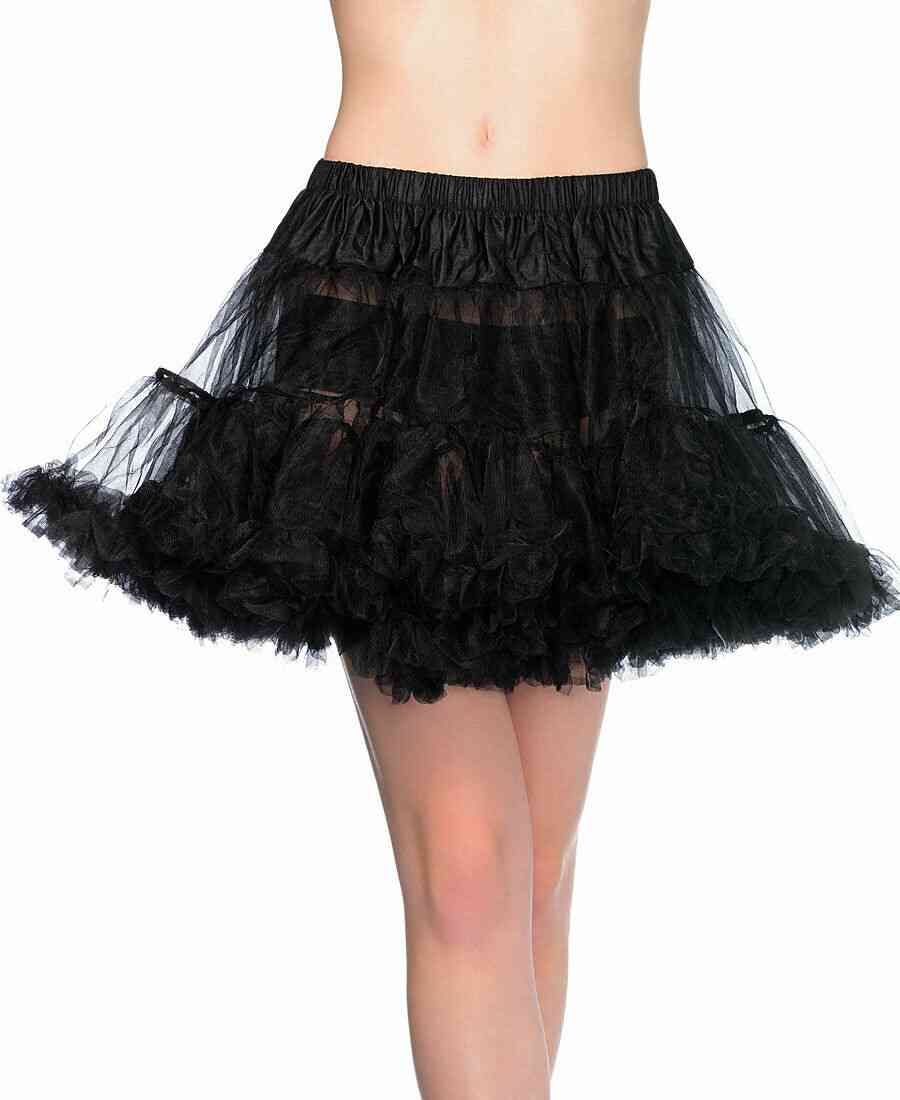 New Leg  Black Layered Soft Tulle Petticoat Skirt Wedding Bridal
