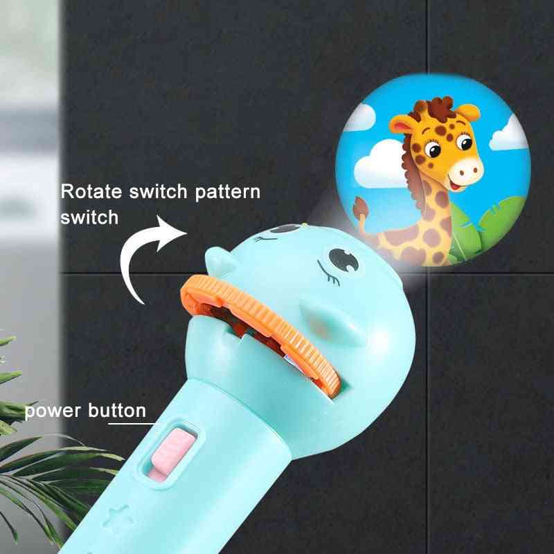 Baby Sleeping Story Book Flashlight Projector Torch Toy