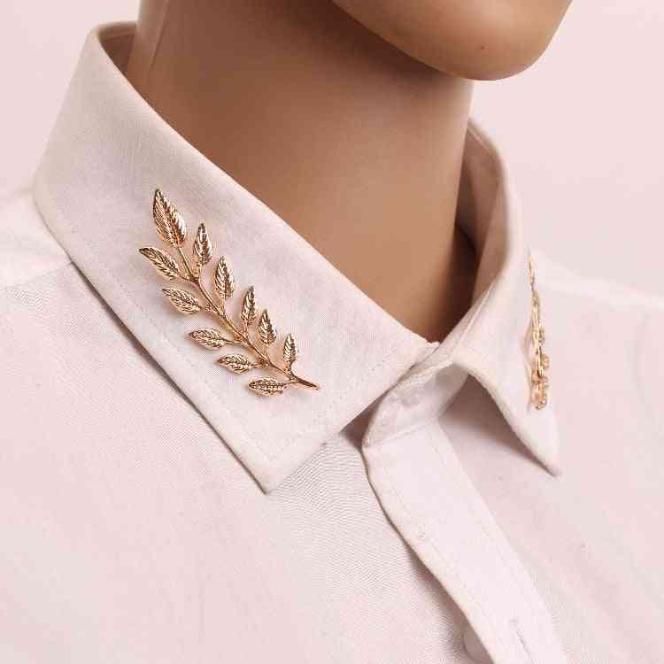 Retro Tree Leaf  Universal Brooch For Men And Women