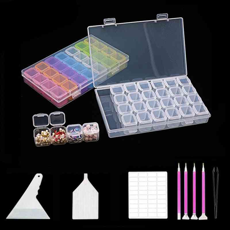 Diamond Painting Tools Set-plastic Storage Box And Inlay Kits